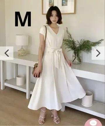 새상품급 WAIST RIBBON LONG DRESS 원피스