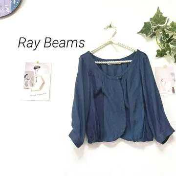 9039-1 레이빔즈 Ray Beams 7부 소매 블라우스 무지