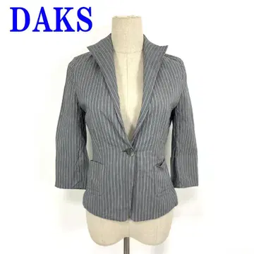 DAKS 닥스 7부 소매 자켓 그레이 코튼 실크 38 C3757