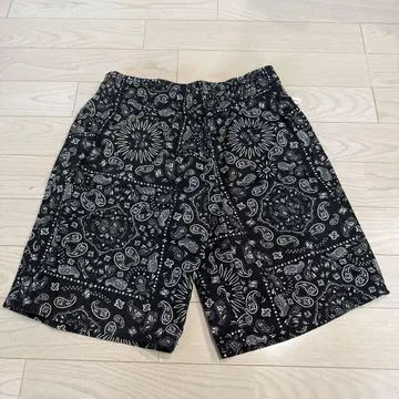 셰프 팬츠 Chef Pants Short Paisley Black