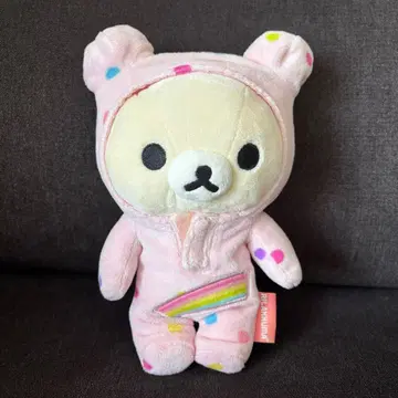 코리락쿠마 모은 봉제 인형 해피 레인보우
