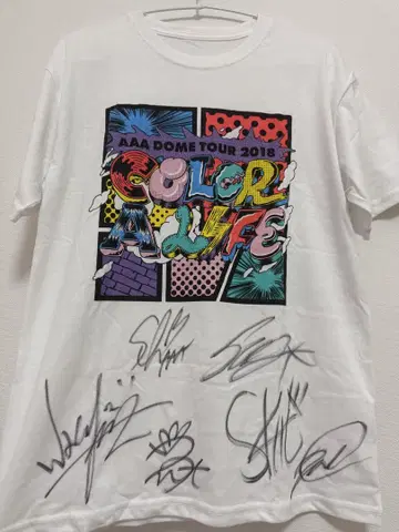 AAA DOME TOUR 2018 티셔츠 친필 사인 포함