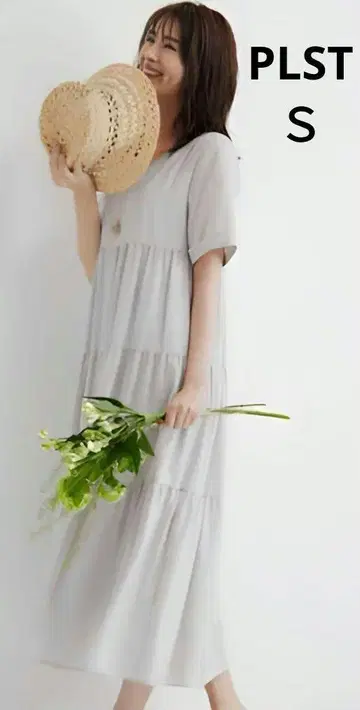 PLST 티어드 원피스 S