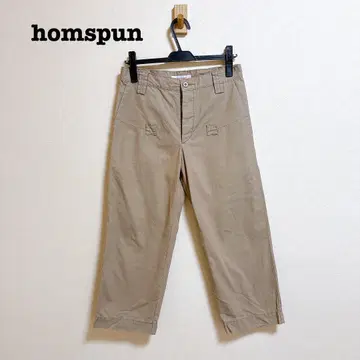 homspun 카고 팬츠 버튼 플라이 홈스펀 워크 팬츠