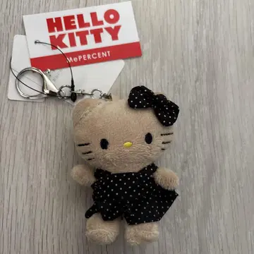 me % 로리즈팜 일광화상 키티 토이 키링 블랙 도트