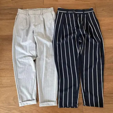 PLST, Bershka 스트라이프 디자인 팬츠 M 사이즈 묶음 판매