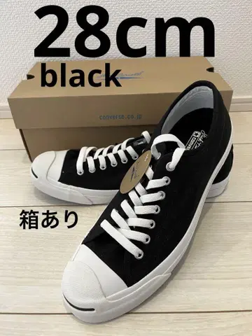 새상품 박스 있음 컨버스 잭 파셀 블랙 28cm