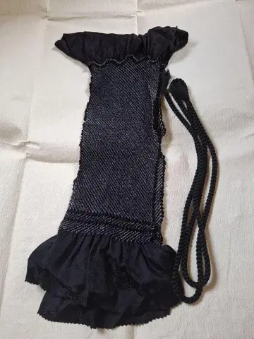 컷아웃 짜기 오비 장식 천 허리띠