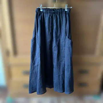 면 린넨 플레어 스커트