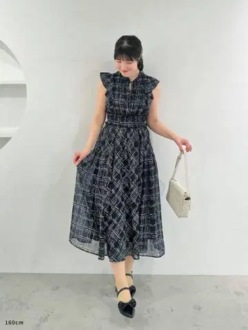 An MILLE 체크 레이디 op 블랙