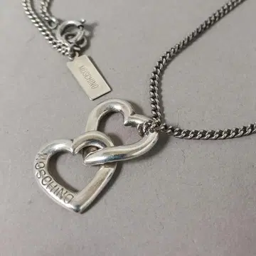 모스키노 목걸이 SILVER 925 더블 하트