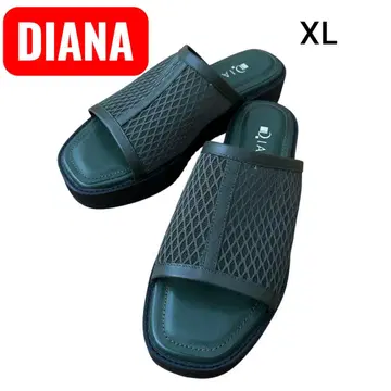 DIANA 다이애나 통굽 다크 그린 메쉬 샌들 미사용 XL