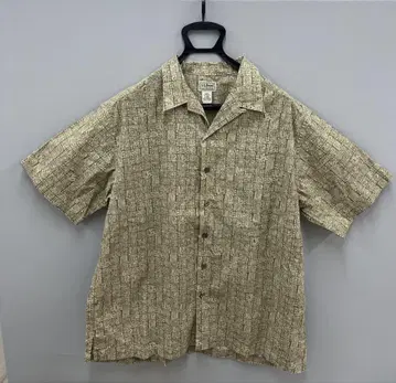 LL bean 오픈 카라 셔츠 알로하 셔츠