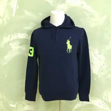 F3309 RALPH LAUREN 빅 포니 후드티 사이즈 S 네이비