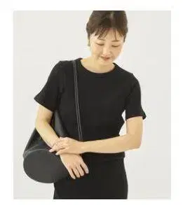 새상품급 Plage minimal rib 티셔츠 블랙 리브