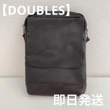DOUBLES 더블스 이탈리아 소프트 소가죽 남성용 미니 숄더 백