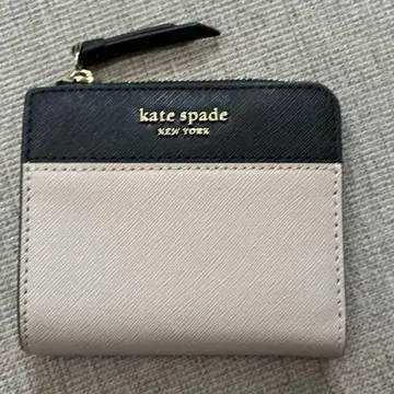 kate spade 접이식 지갑 블랙/베이지