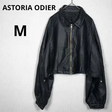 아스토리아 오딜 M 인조 가죽 숏 자켓 블루종