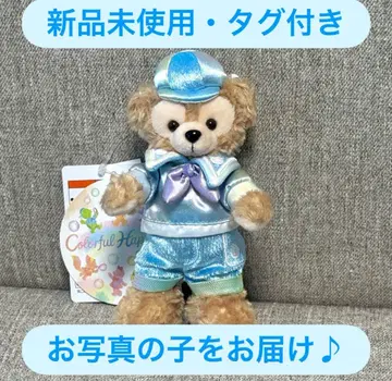 도쿄디즈니씨 컬러풀 해피니스 더피 봉제 인형 배지