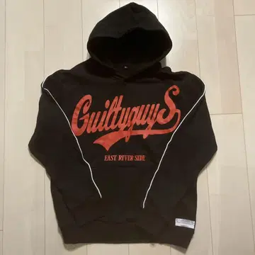 guiltyguys 후드티 사이즈 L 블랙 로고 빨간색