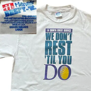 90s Hanes LA QUINTA GUEST SERVICE 티셔츠