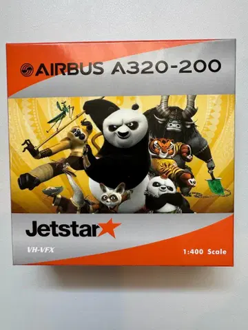 제트스타 A320-200 VH-VFX '쿵푸 팬더' 1:400
