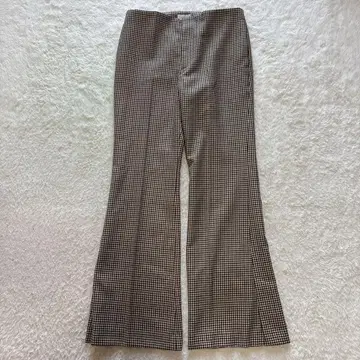 리지에르 라빠르망 MOON 플레어 팬츠 체크 플레어 팬츠