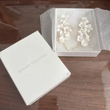 ANNAN WEDDING 웨딩 귀걸이 꽃 펄