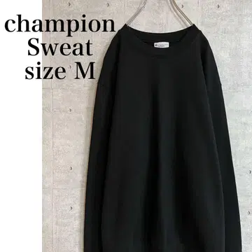 챔피온 에코 무지 맨투맨 블랙 사이즈 M