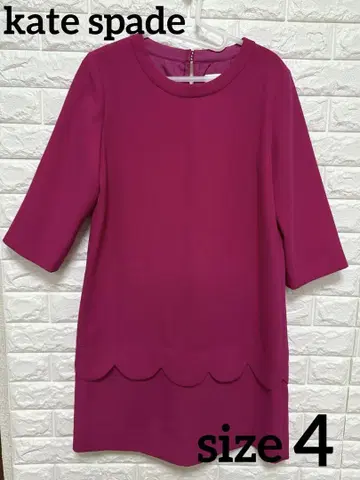 케이트 스페이드 KATE SPADE 새상품급 원피스 스캘럽 핑크 L