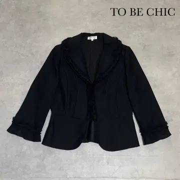 사이즈 40 TO BE CHIC 프릴 레이스 디자인 자켓 R200