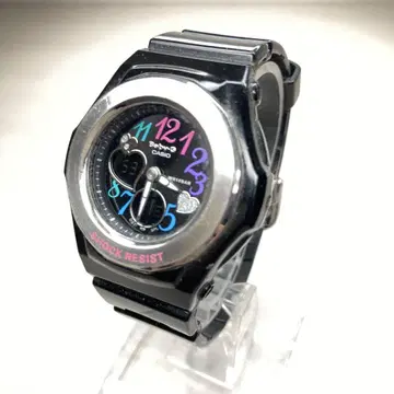 CASIO Baby-G 블랙 여성용 손목시계 중고품