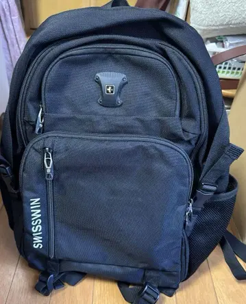 SWISSWIN 블랙 백팩