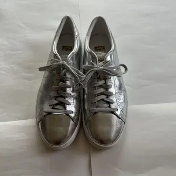 오니츠카타이거 스니커즈 실버 28.5cm