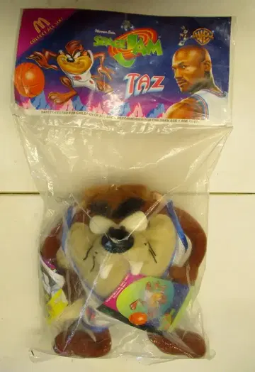 맥도날드 봉제 인형 SPACEJAM TAZ