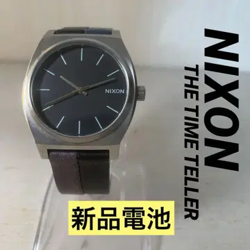 Nixon 손목시계 타임 테일러 가죽 밴드 새상품 배터리