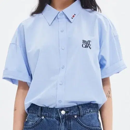 ★人気★【ROMANTIC CROWN】★RECENT LOGO OXFORD SHIR.T★ ROMANTIC CROWN | 로맨틱크라운 Romantic Crown Recents Logo