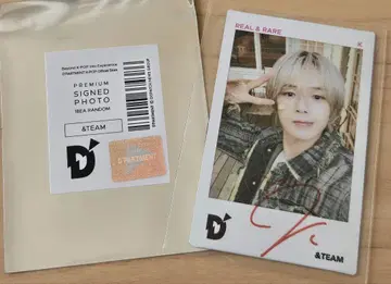 &TEAM D'PARTMENT 프리미엄 사인 사진 K