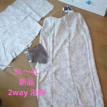 3L-4L 2way 유카타 YUKATA 유카타 원피스 빅 사이즈 새상품