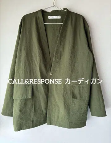 CALL & RESPONSE 노카라 자켓 가디건