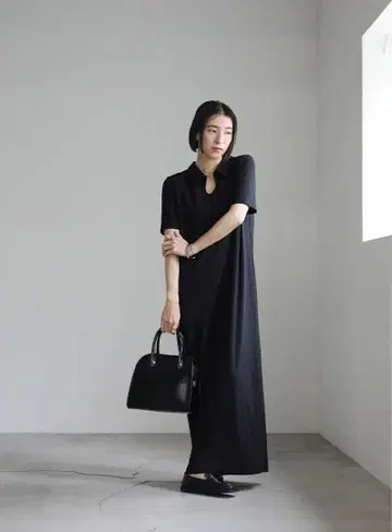 selectMOCA 골지 롱 폴로 원피스 셀렉트 모카 todayful
