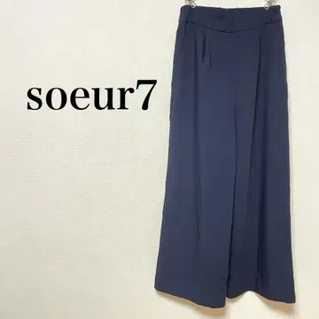 soeur7 턱 와이드 팬츠 출퇴근 오피스 얇은 소재 야마다야