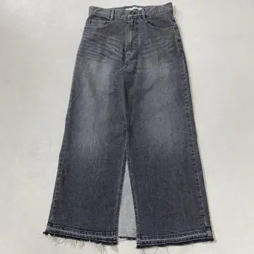 FRAMeWORK 블랙 데님 롱 스커트 36