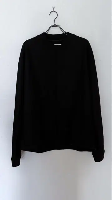 JIL SANDER 질 샌더 울 맨투맨 50 BLACK