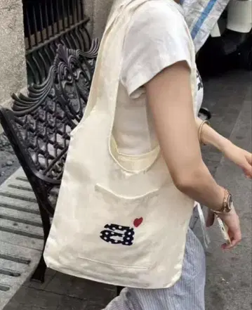 aeae 토트백 에코백 로고 베이지