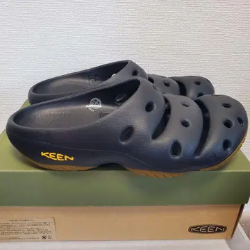 미사용 새상품 KEEN 요기 31cm 킨 샌들 크로그 껌 밑창