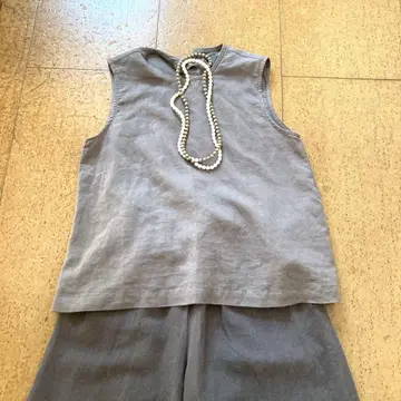 오로네 린넨 블라우스 와이드 팬츠