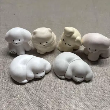 다양한 강아지 피규어 테라오카 나츠미 가챠가챠 전 6종 컴플리트