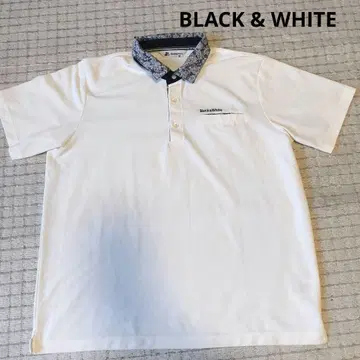 Block & White 반다나 패턴 피케 셔츠 LL