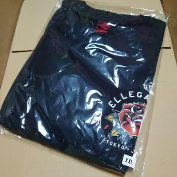 ELLEGARDEN '롱 슬리브 티셔츠 (블랙)' 2XL 사이즈